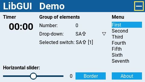 Widgets | EdgeTX User Manual