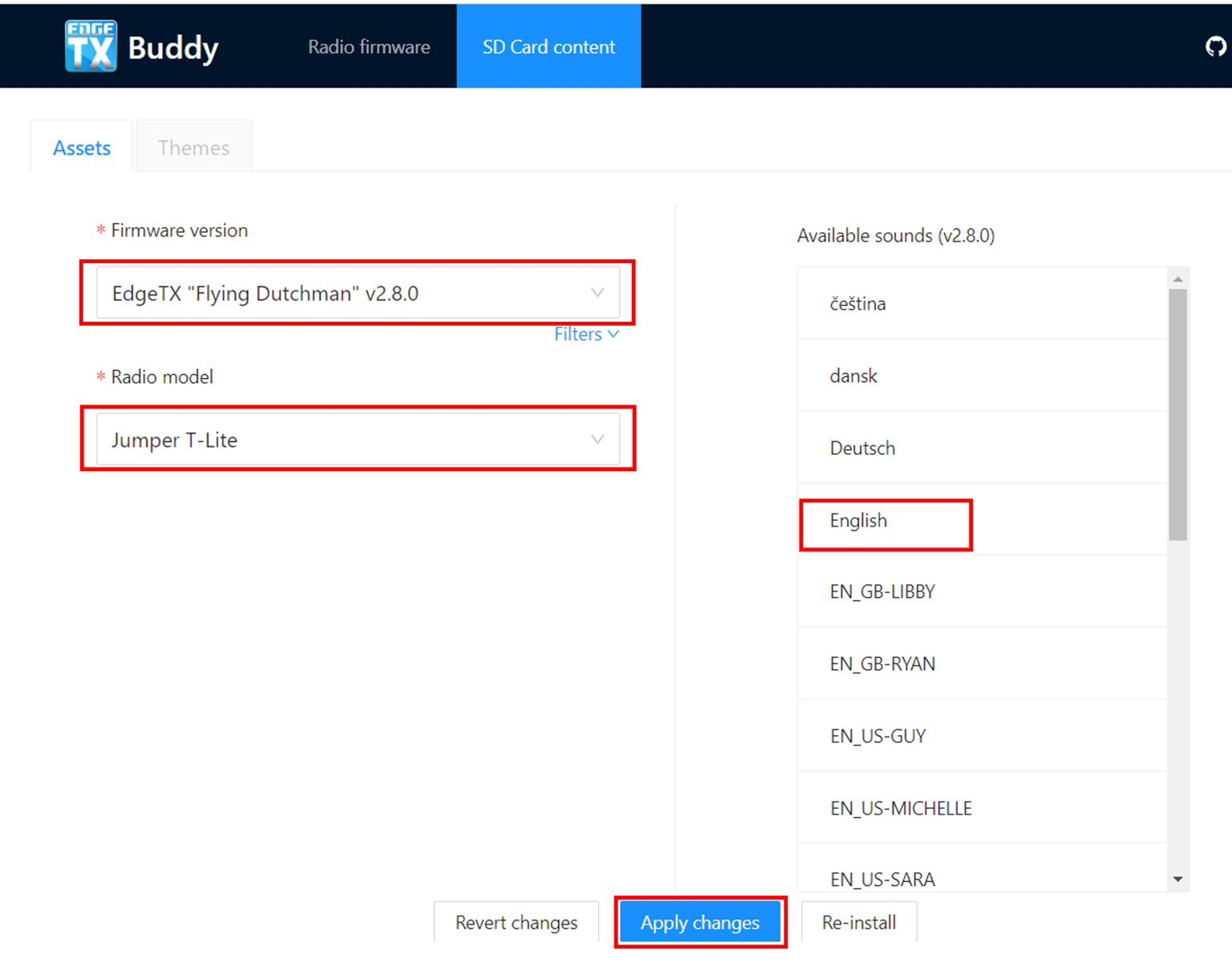 Migrate from OpenTX to EdgeTX using EdgeTX Buddy | EdgeTX User Manual